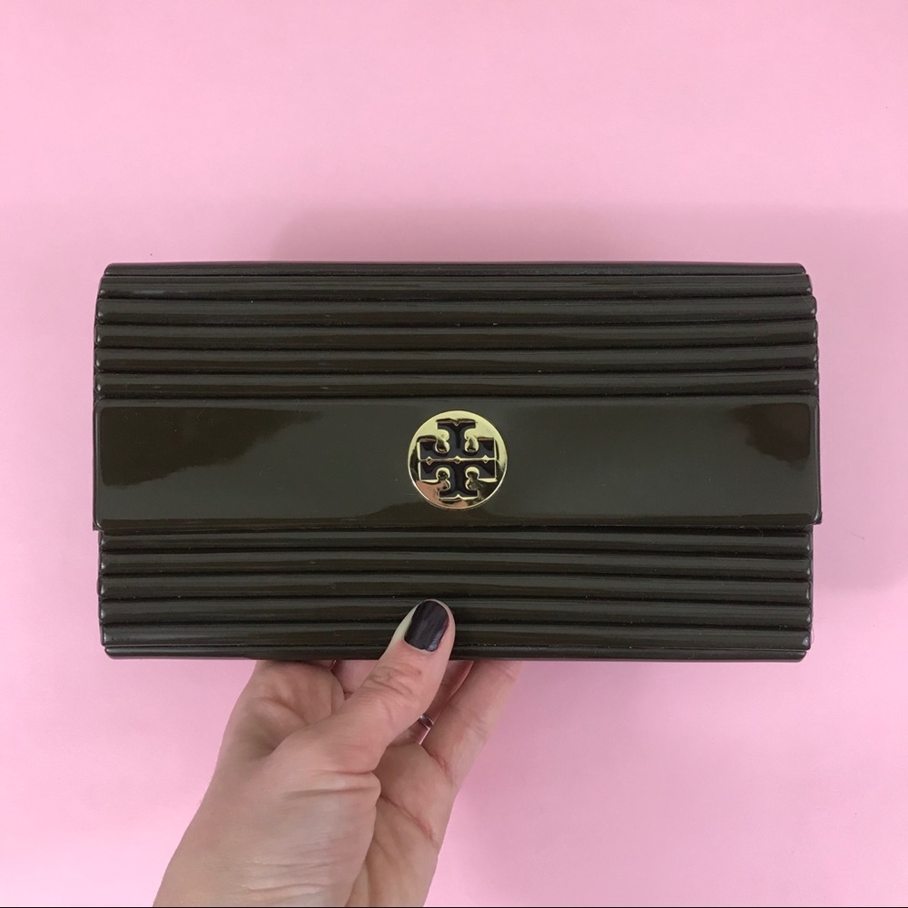 Tory Burch Dark Brown Clutch